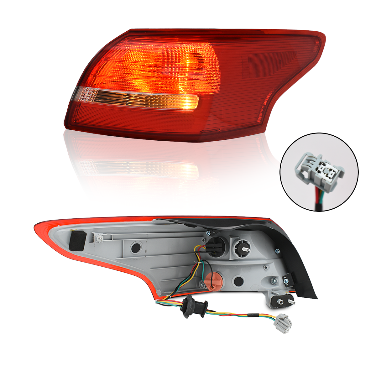 Calavera Focus 15-16 c/arnes exterior derecha