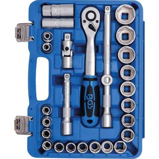 Autocle De Dados Hexagonales Pro Torque Y Herramienta 1/2" (27 Piezas)
