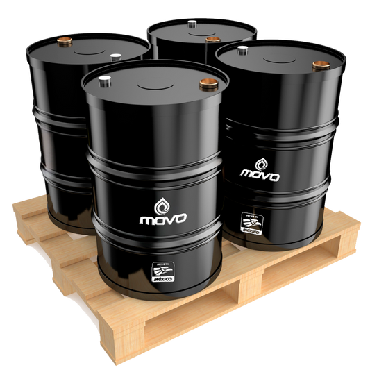 ACEITE O LUBRICANTE DE MOTOR MINERAL 15W40 TAMBOR 200 LTS MOVO 9083 TARIMA CON 4 TAMBORES