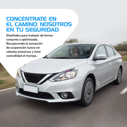 2 Kit completo de suspension para Ibiza 2009-2017 Delanteros